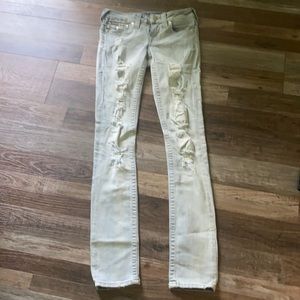 True Religion Flap Pocket Skinny Jeans 25